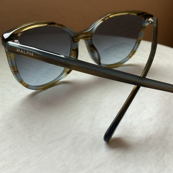 Ralph Ralph Lauren: Gray/ Brown striped- gray gradient- sunglasses - Picture 16 of 16